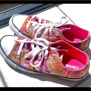 CONVERSE SHOES Floral pattern